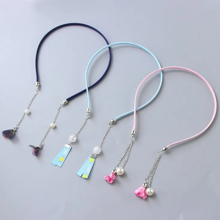Tassel Earring Hair Hoop Novelty Women Girl Hairbands Sweet Hair Bezel Streamer Pandent Headband Fashion Hair Accessories