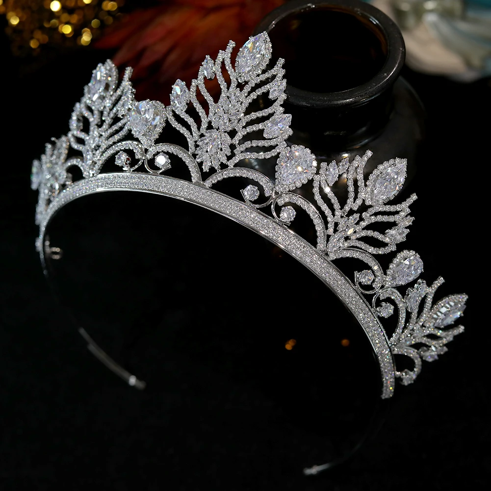 Imagem -04 - Asnora-cristal Nupcial Tiara Cor Prata Coroa Acessórios do Cabelo do Casamento Cabeça Retro Jóias Cabeça Jóias Novo