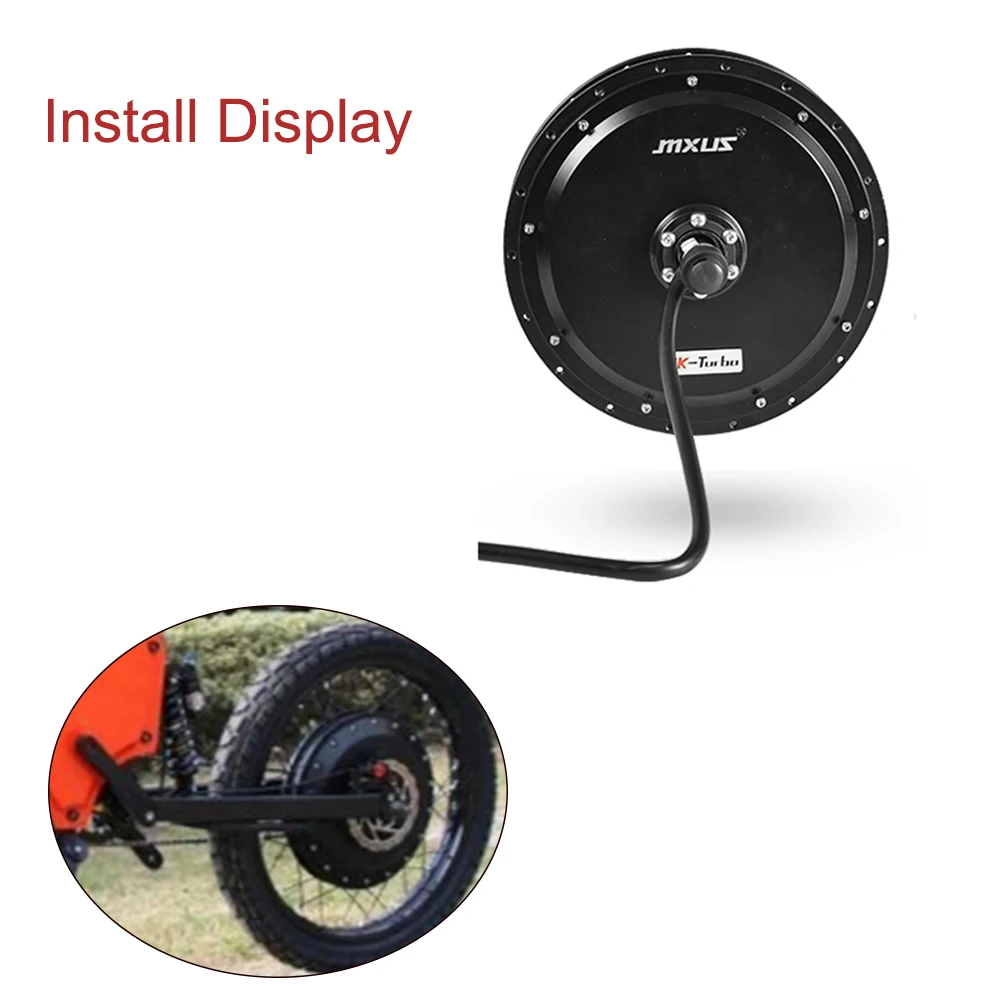 Electric Bicycle Rear Wheel Motor, E-bike Conversion Kit, Brushless Hub Motor, Mountain Dirt Bike Motor, MXUS V3, 72V, 3000W