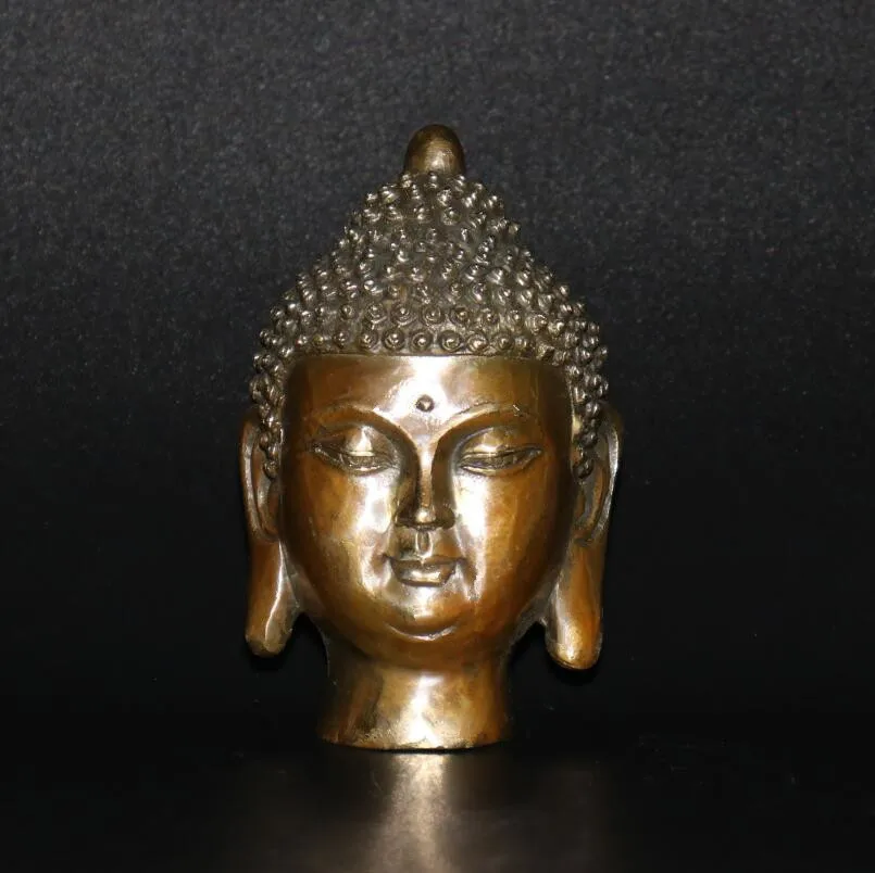 

Archaize brass Sakyamuni Buddha head crafts statue