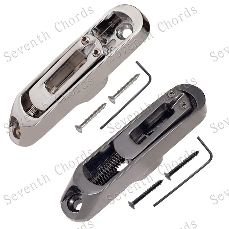 A Set Of 5 Pcs Individual Bridge Saddles Tailpiece For 5 String Bass Guitar Accessories Parts Chrome Black Gold Choose