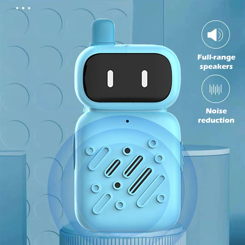 Walkie-talkie recargable para niños, juguetes de 2Km, transceptor de mano, ilumina el teléfono, Radio, interfono, regalos de cumpleaños para niños y niñas, 2 uds.