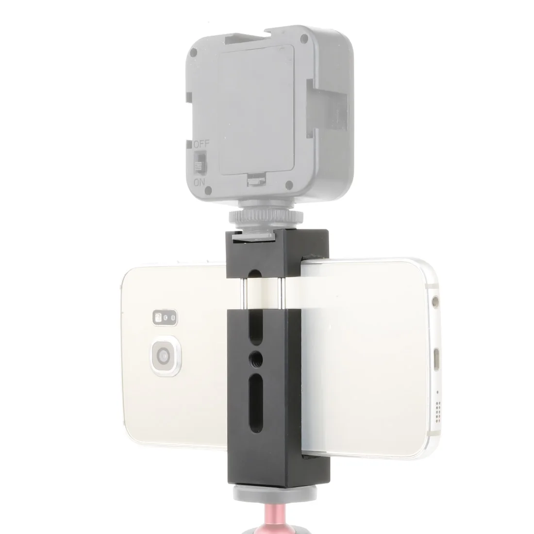 BGNing Aluminium Handy Stativ Halterung Klemmhalter Clip mit 1/4" Blitzschuh Halterung für Smartphone Vlog Licht Video Zubehör – Detail 20