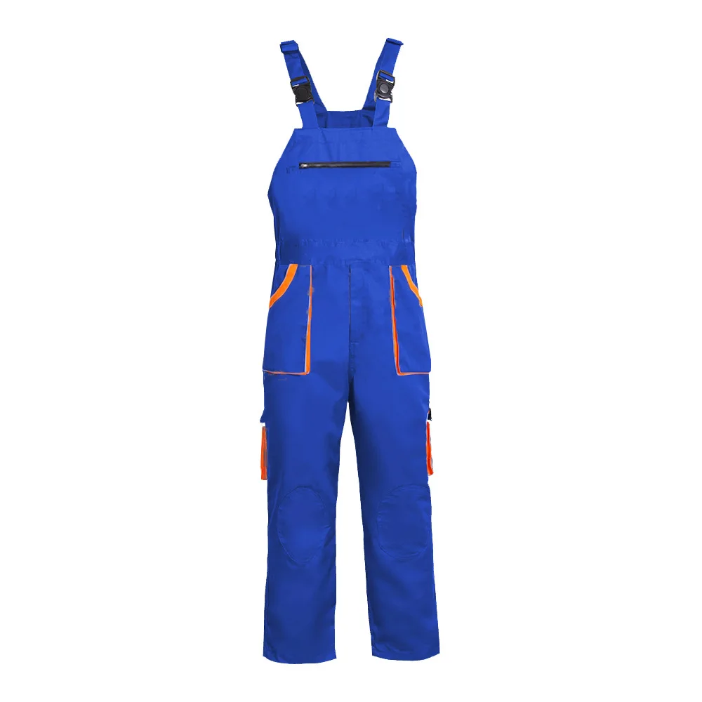 Bib Overalls Men\'s Work Clothes Plus Size Protective Coveralls Strap Jumpsuit Multi Pockets Uniform Work Dungarees Cargo Pants