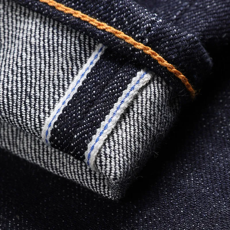 DN-0004 Read Description! Super Heavy Weight 18oz Indigo Selvage Unwashed Pants Unsanforised Thick High Waist Raw Denim Jean