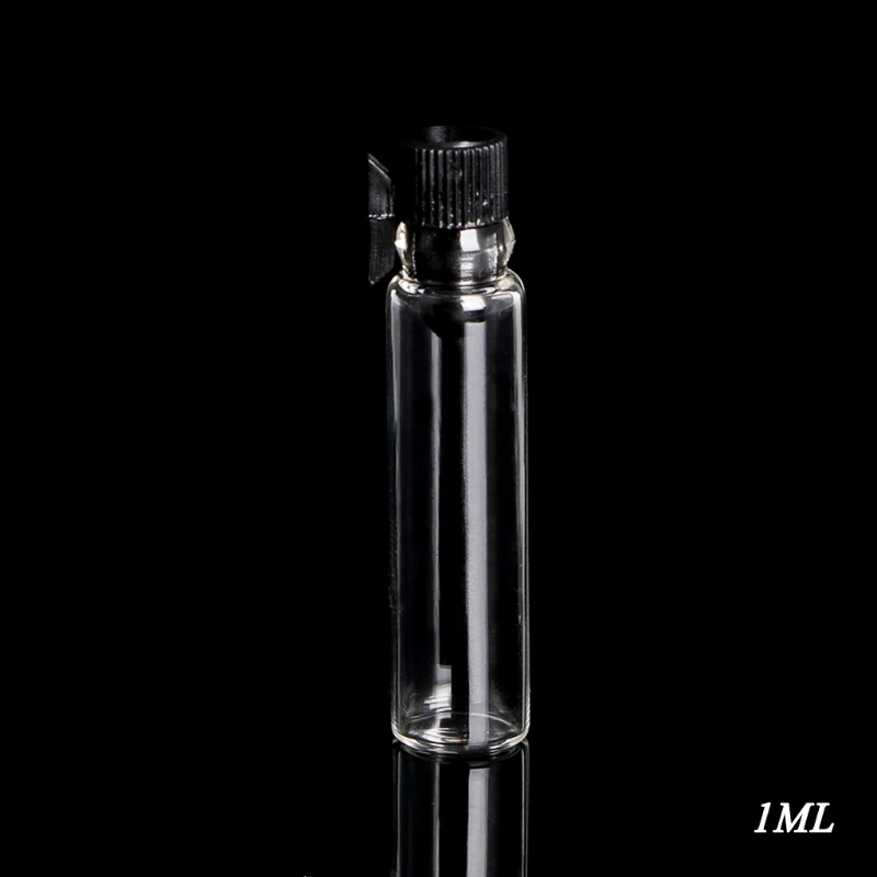 100Pcs/Lot Mini 1ml 2ml Cosmetic Perfume Essential Oil Sample Glass Bottle Containers