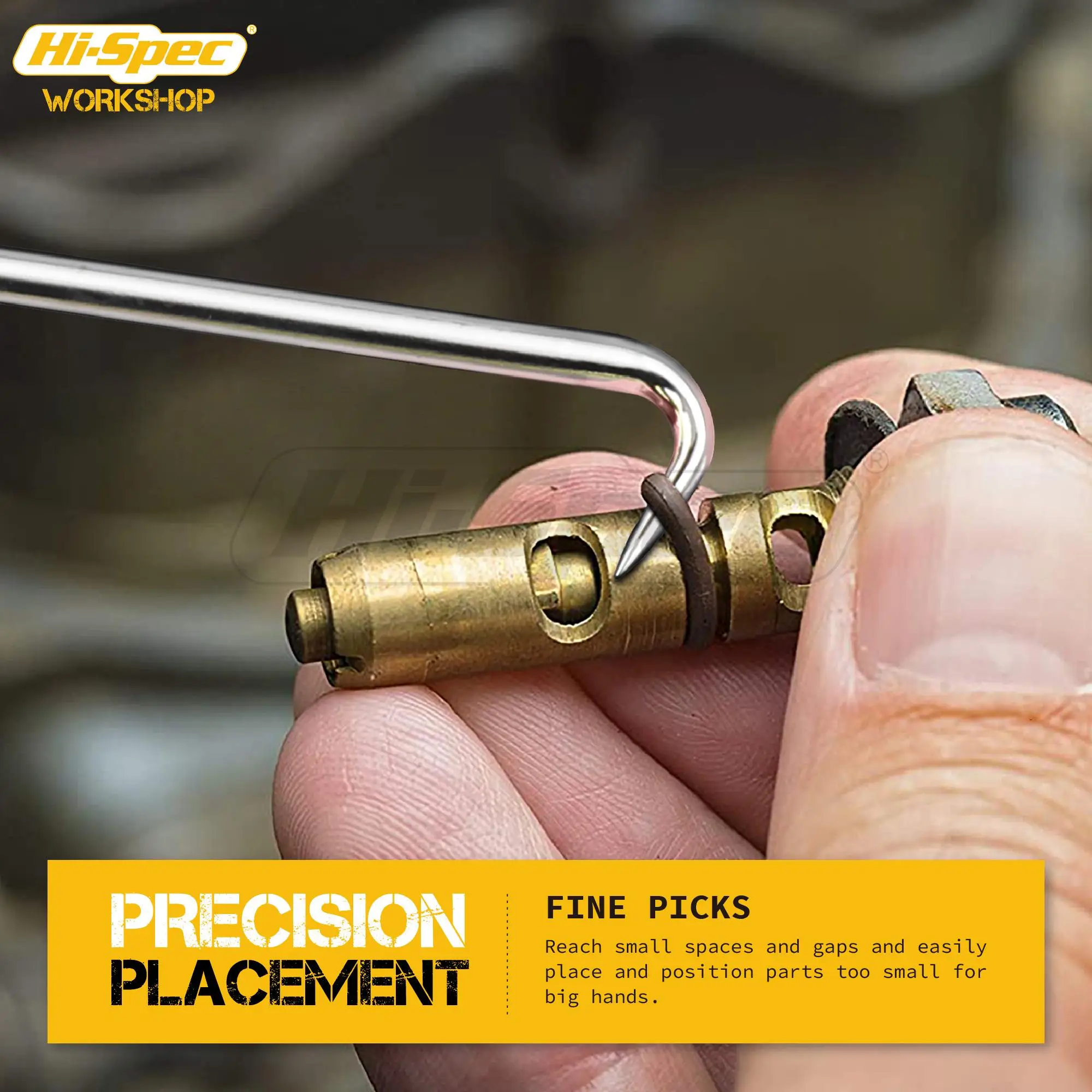 Hi-Spec 10 Cái/bộ Xe Gắp Và Móc Bộ Tự Động Tẩy Bộ Dụng Cụ Ô Tô O Vòng Dầu Ấn Miếng Đệm vali Kéo Thủ Công Dụng Cụ Cầm Tay