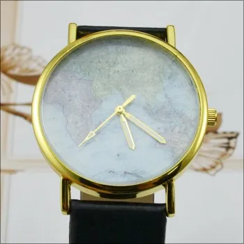 

2022 Ladies Watches Womage Fashion World Map Watches Leather Band Quartz Watches Women Watches Cheap Price Dropship montre femme