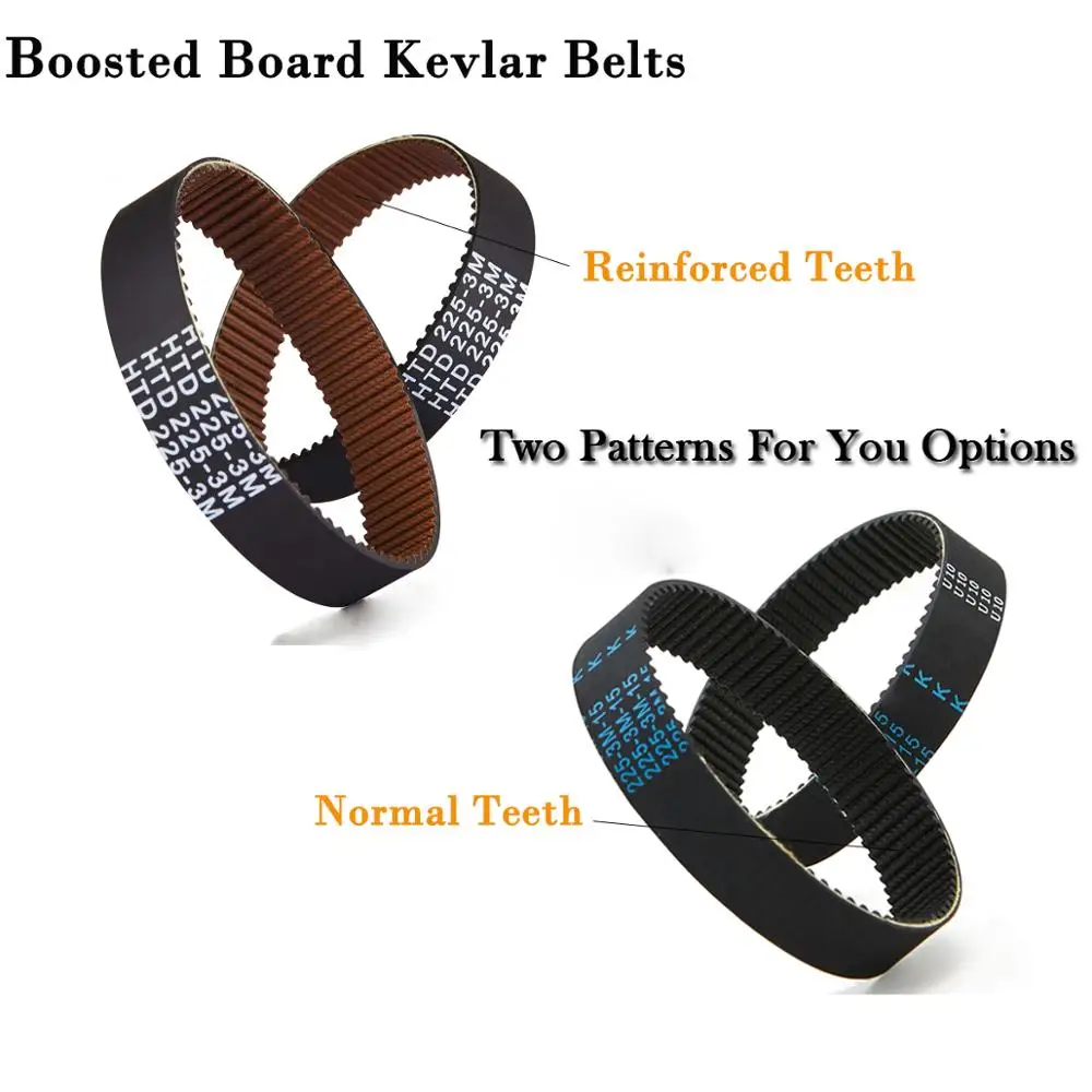 Boosted Board Kevlar Belts for Boosted Board V2, Mini S, Mini X, Plus, and Stealth 2PCS  350 Miles Normal Tested