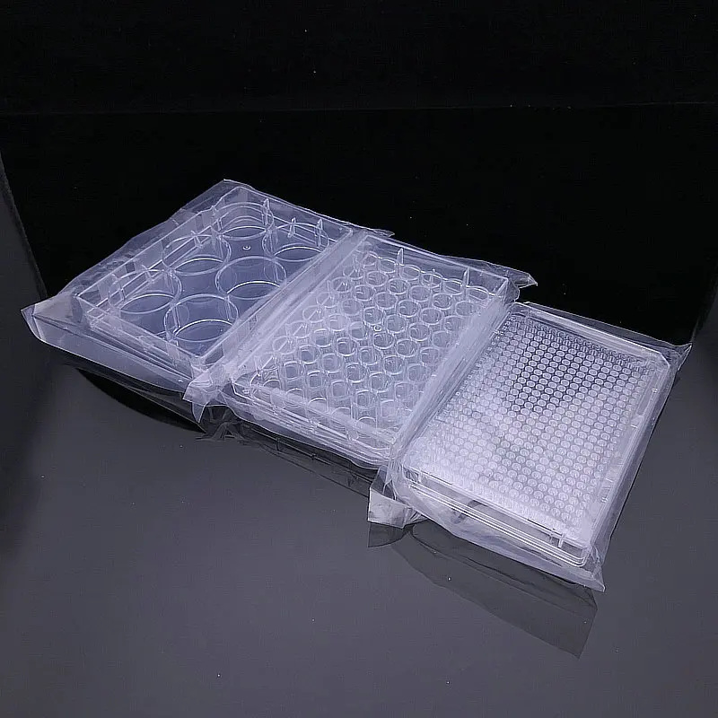 

10pcs/lot Lab 6/12/24/48/96/384holes PS Sterilization Cell Culture Plate Plastic Bacterial Culture Plate