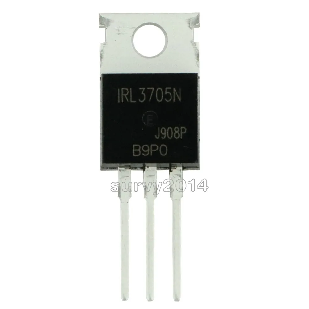 5PCS 3705 IRL3705 MOSFET N-CH 55V 75A TO-220AB NEW