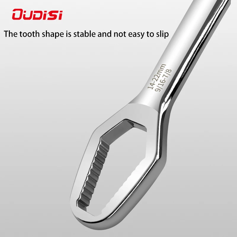 OUDISI Hai Đầu Cờ Lê Đa Năng Ratchet Cờ Lê Bộ Khóa Vít Các Loại Hạt Cờ Lê Sửa Chữa Hai Đầu Tự Thắt Chặt dụng Cụ Cầm Tay