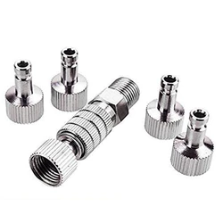 Airbrush Quick Disconnect Coupler Release Fitting Adapter With 5 Male Fitting, 1/8 INCH M-F CNIM Hot