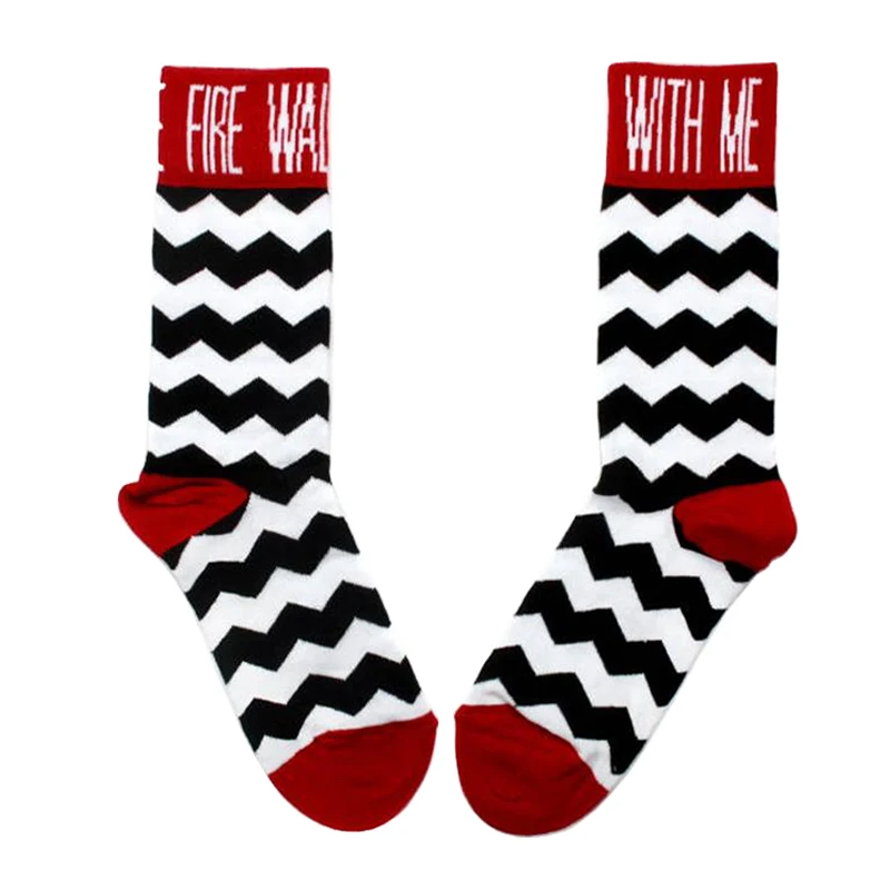 Twin Peaks calzini Fuoco a piedi con me David Lynch unisex calze divertente fan regalo di arte