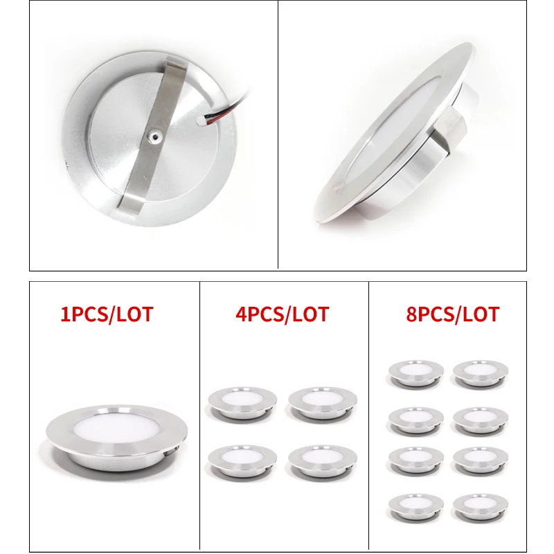 Ultra-Dunne 3W Embedded Kleine Downlight 12VDC Ingebouwde Downlight