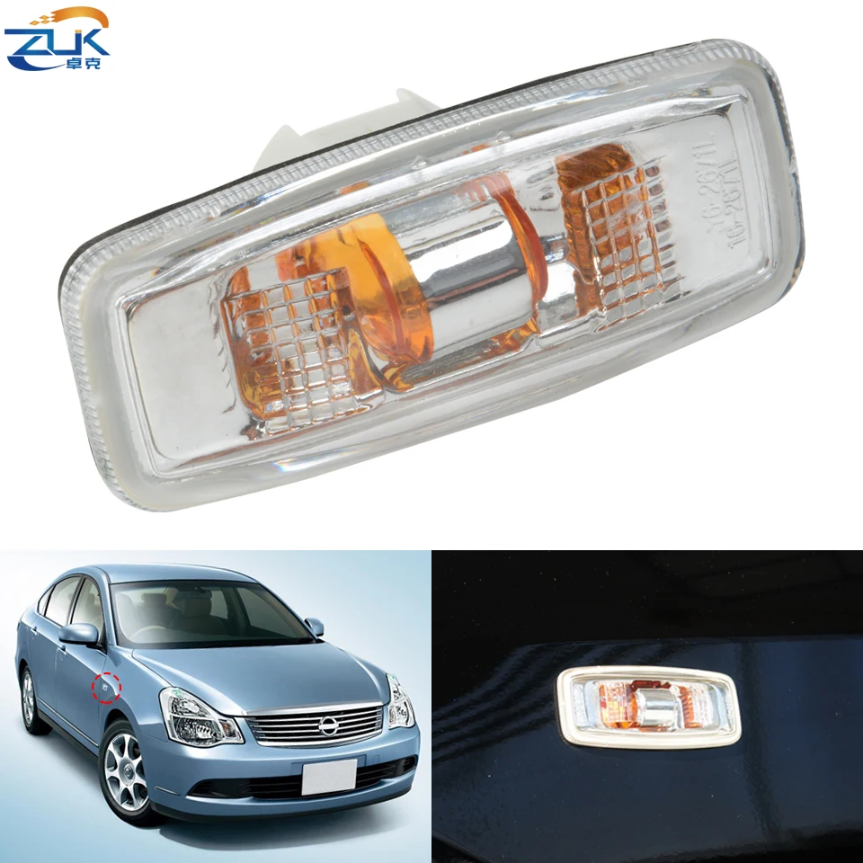 

Переднее боковое крыло автомобиля, указатель поворота, мигалка для Nissan Bluebird Sylphy 2006-2011 Sunny 2003-2006 Teana 2004-2007