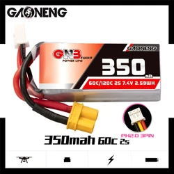 Batteria Lipo originale Max 120C Gaoneng Gnb HV 350Mah 2S 7.4V con spina XT30/spina PH2.0 3pin per Beta75X Rc Drone Fpv racing