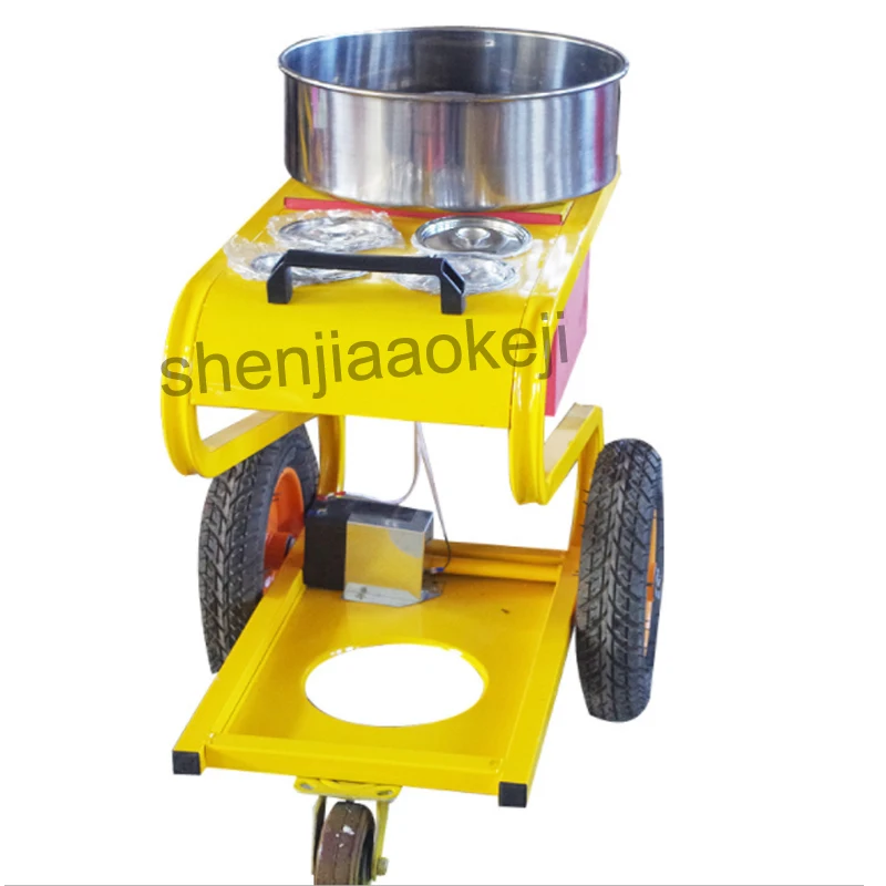 Аппарат для производства хлопковой конфеты, аппарат для производства хлопковой конфеты, электрическая тележка для коляски с начесом, аппарат для подогрева, аппарат для производства хлопковой конфеты