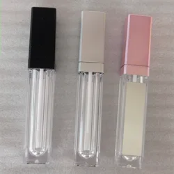 7ml NEW Empty Lip Gloss Tubes With Mirror LED Lipgloss Bottles Lipstick Tubes Package Square Lip Tubes Makeup Refillable Tubes