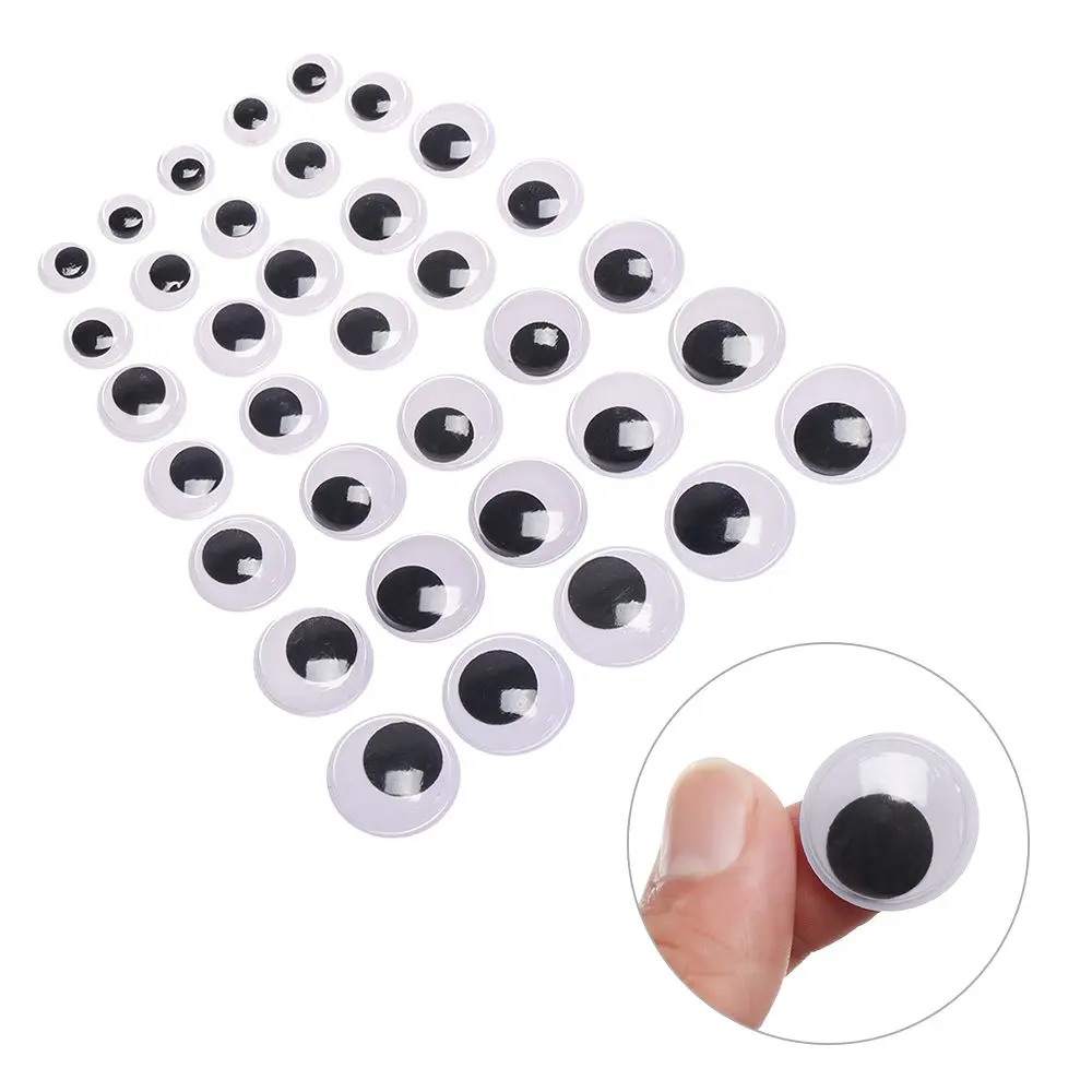 100Pcs/Bag Plastic Dinosaur Eye Black With White Not Self-adhesive Doll's Eyes Creative Gift Stuffed Toys Parts Doll Accessories