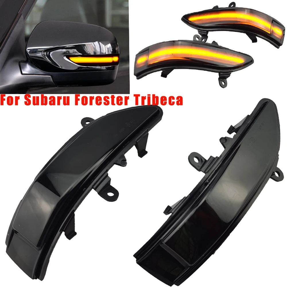 

Pair Side Mirror Blinker Indicator For Subaru Outback Legacy 2008-2016 LED Dynamic Turn Signal Lights
