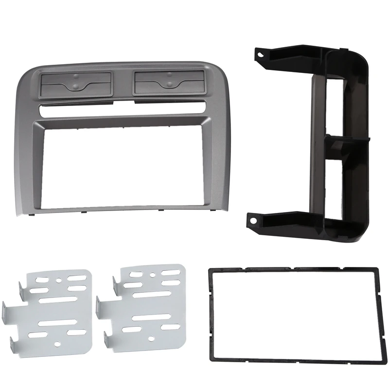 2 Din Car Radio Fascia Fit for Fiat Grand Punto 2005-2009 Left Wheel Dash Mounting Installation Trim Frame Stereo Kit