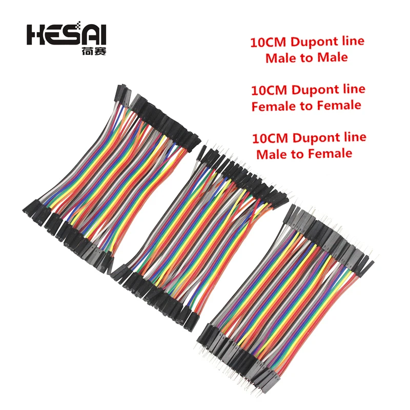 

40PIN 10CM Dupont Line Male to Male + Male to Female And Female to Female Jumper Wire Dupont Cable for arduino DIY KIT