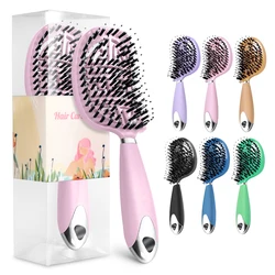 Denman Brush Boar Bristle Hair Brush Comb Scalp Massage Hair Brush Women Curly Detangler Styling Tools for  Women's hair brush