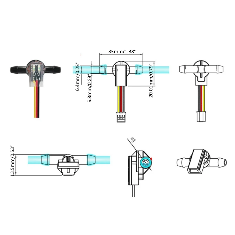 Water Level Liquid Level 3.3V-5V 4-5mm Pipeline Liquid Level Sensing Float