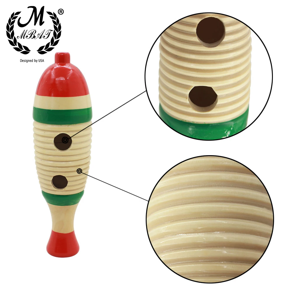 M MBAT Brinquedo de peixe de madeira Jogo Instrumento de percussão Criança Música Aprendizagem Brinquedo de presente de Natal para crianças Brinquedos educativos para bebês