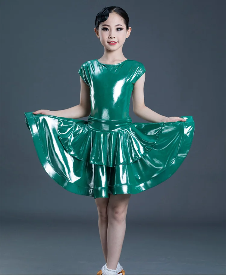 Girl Latin Dress for Girls Latin Dance Dress Competition Kid Ballroom Dancing Clothing Samba Children Cha Cha Tango Skirt