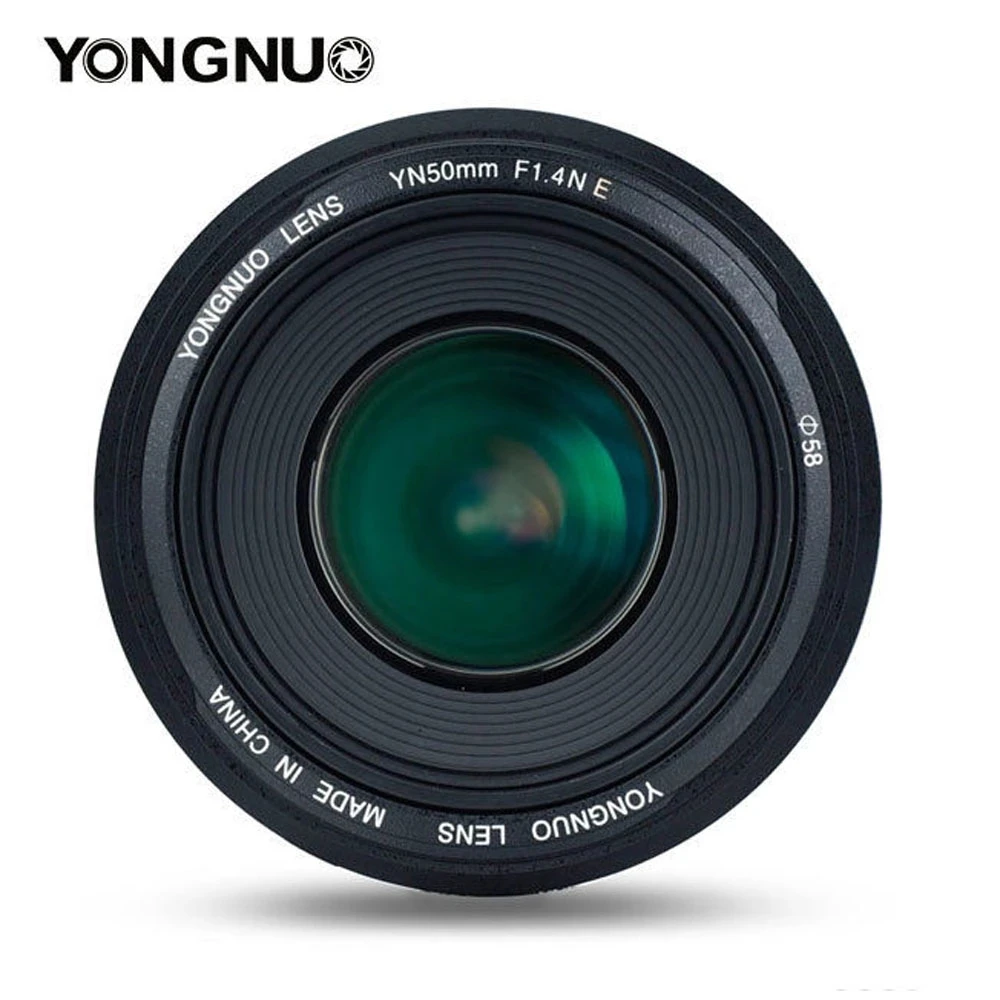 YONGNUO YN50mm F1.4N E Lens AF/MF Standard Prime Auto Focus Lens for Nikon D7500 D7200 D7100 D7000 D5600 D5500 D5300 D5200 D5100