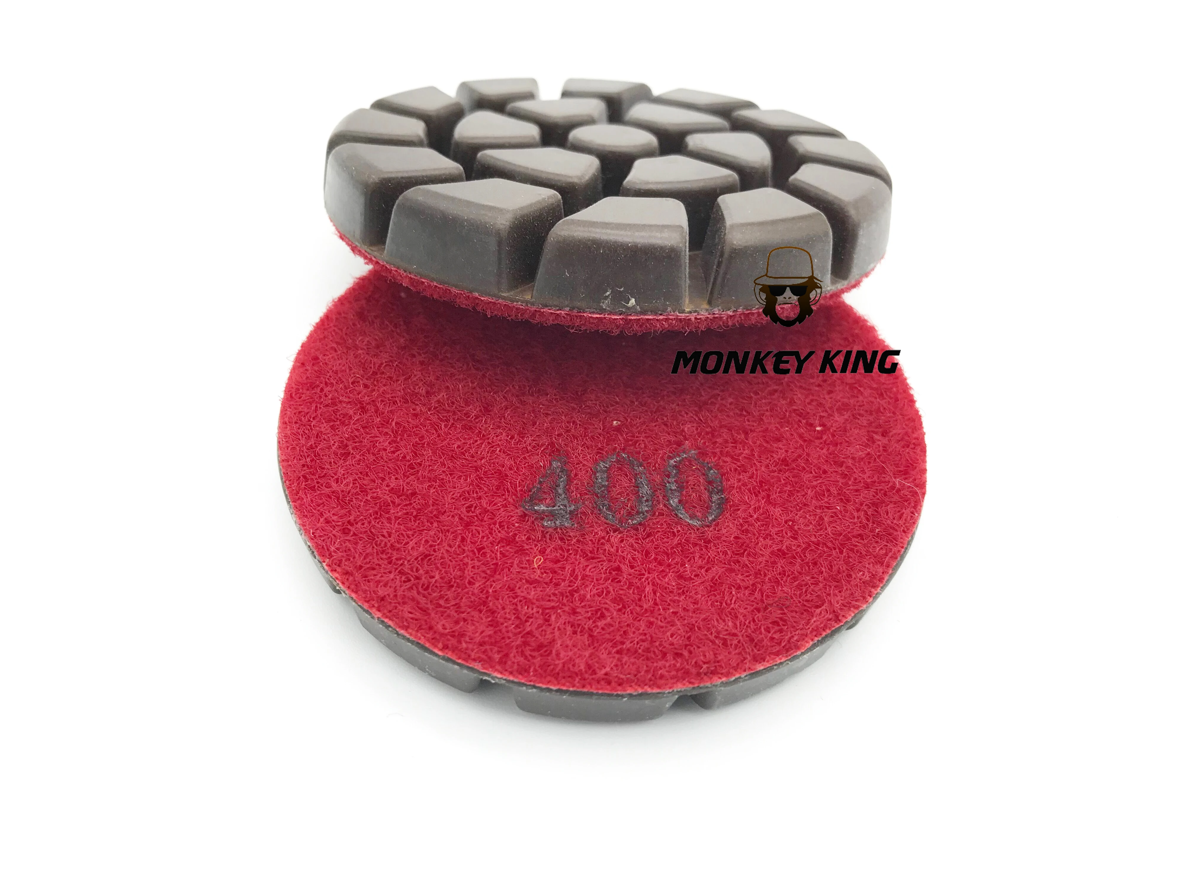 

3" Inch 80mm 9 PCS Set Copper Hybrid Transitional Diamond Floor Polishing Pad 10mm Thick For Concrete Stone