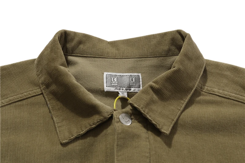 CAVEMPT C.E PUFFER Khaki Corduroy Zipped Jacket Men Women 1:1 High Quality Cav Empt Bread Coats Outerwear Male Clothes