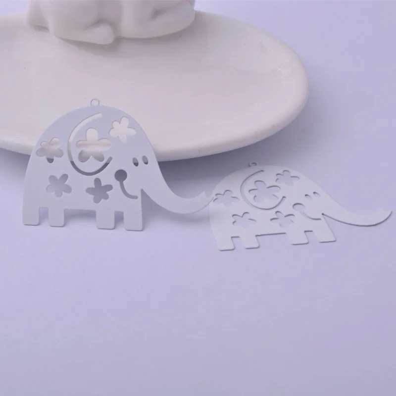 30 Stück AB5709 35*48mm Bunte Tier-Elefanten-Anhänger Niedliche Elefanten-Anhänger – Detail 7