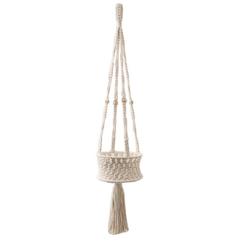 Macrame Plant Hanger, Flower Pot Holder Handmade Macrame Plant Hanger Macrame Wall Hanging Home Decoration