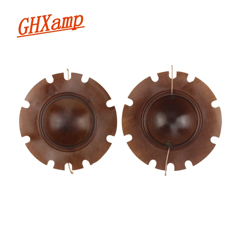 Ghxamp 51.5mm Tweeter Voice Coil 100W Broadcast Horn Tweeter Sound Film Convex Wide Side 2PCS