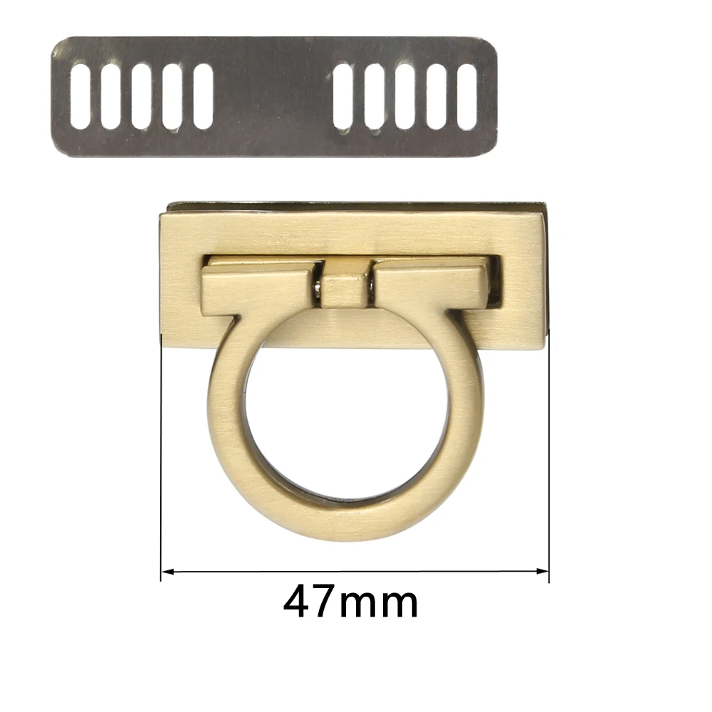 4.7CM 5.4CM Rectangle Metal Clasp Turn Lock Twist Locks for DIY Handbag Replacement Bag Purse Hardware Accessories