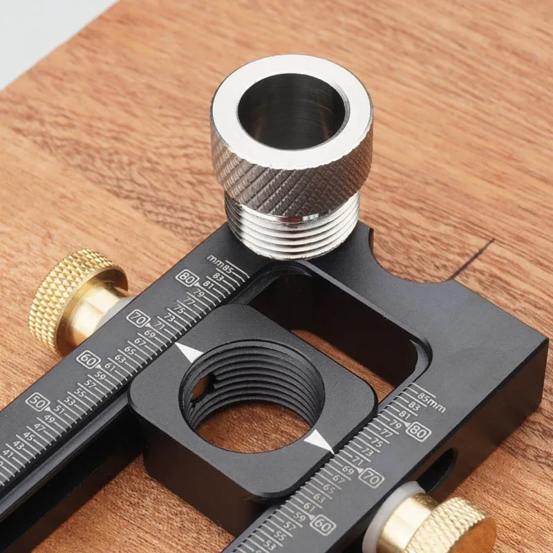 Woodworking Tools 2 in 1 Drill Punch Positioner Locator Jig for Baby Crib Cross Oblique Flat Head Puncher Bed Cabinet Screw