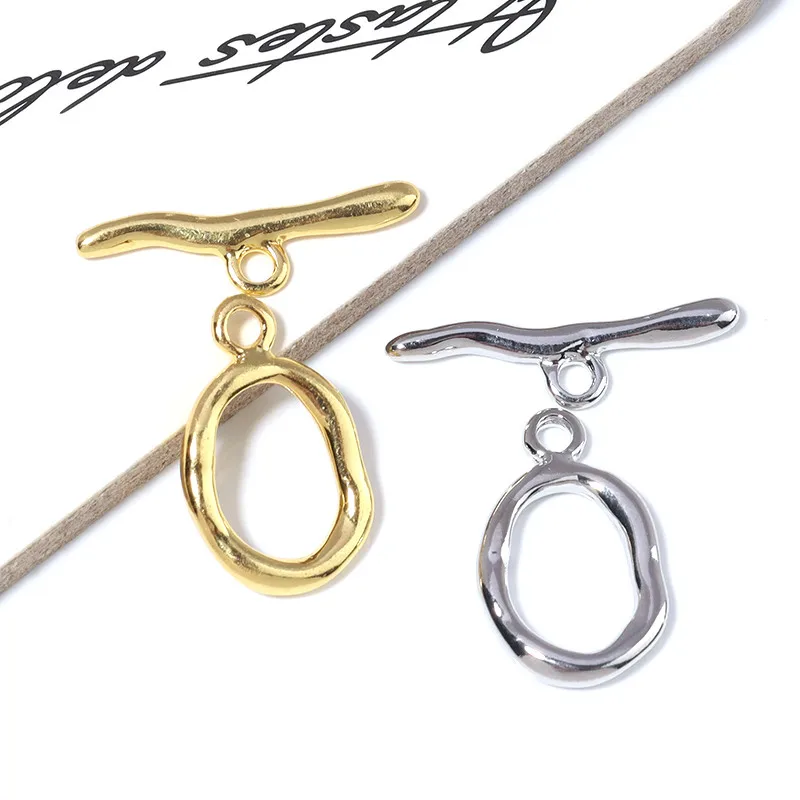 Neue unregelmäßige gebogene OT-Verschlüsse Knebelverschlüsse Verbinder für Armband Halskette Handwerk Herstellung von Schmuckherstellung Zubehör Großhandel – Detail 9