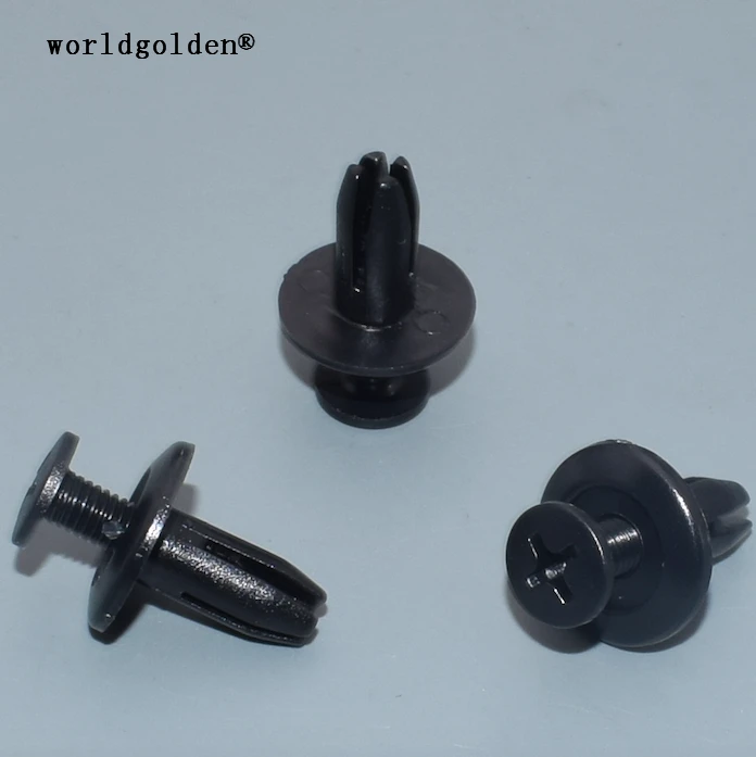 Worldgolden 100 шт. авто крепежа переднее крыло рокер Панель пуш-ап-Тип держатель для Honda #90683-SA5-003 для