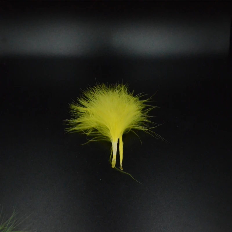 CONTEMPLATOR Fly Tying 30pcs Blood Marabou Turkey Fluff For Tails Wings Materials 8colors Streamers 5-8cm Fly Tying Feathers