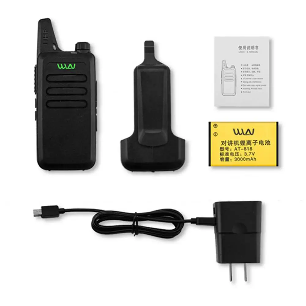 KD-C1 Walkie Talkie Portable Handheld Ultra-thin USB Charge Two Way Radio 5W High Quality USB Charge Radio Wireless Interphone