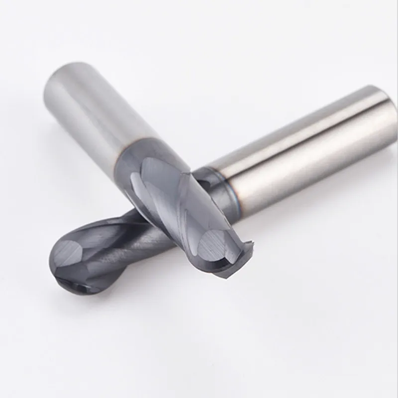 2 Flutes Ball Nose End Mill Tungsten Carbide Cutter CNC Router Bit HRC50 Milling Tool Drill Cutting Tools R0.5 1mm 2mm 3mm