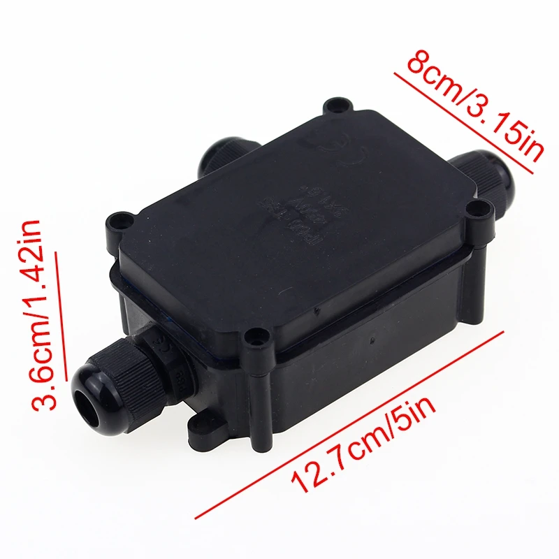 3Way IP66 Outdoor Waterproof Cable Connector Junction Box With Terminal 450V