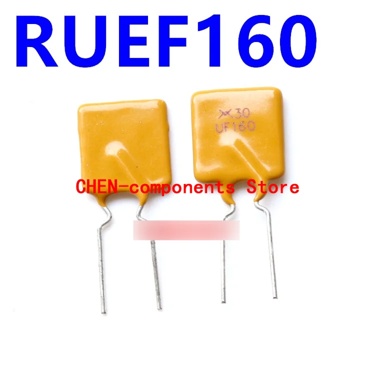 10Pcs Pptc Zelfherstel Zekering RUEF160 1.6A 30V Rechte Insert