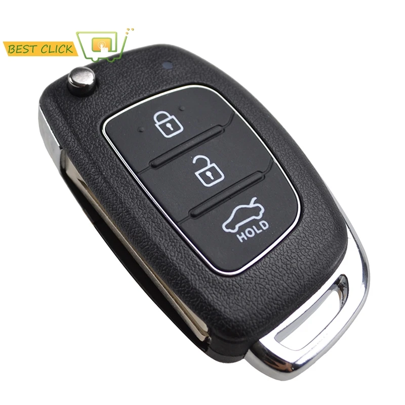 Flip Key Remote Key Cover Shell For Hyundai Creta I20 Tucson Elantra Santa fe Solaris ix35 ix45 With Blade Fob Case