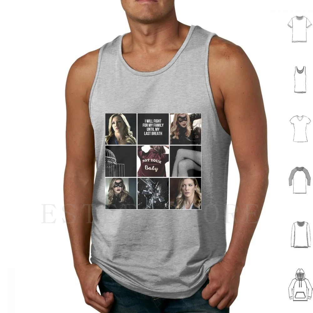 Camisetas sin mangas Laurel Lance / Black Canary, de algodón, con diseño estético Laurel Lance Arrow Black Canary