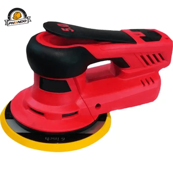 PHENDO Brushless 350W Multi-function Random Orbital Sander Variable Speed ​​Corded Polisher Finishing Corners Car Woodworking