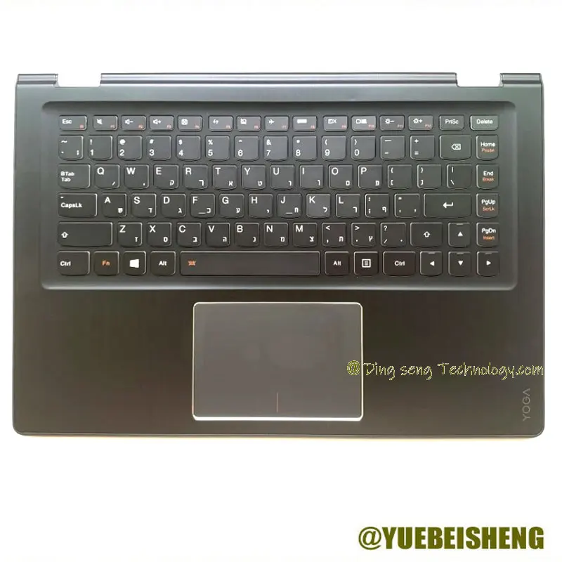 

NEW for Lenovo Yoga 3 14 YOGA 700-14 Yoga 700-14ISK Yoga 3-1470 palmrest Hebrew keyboard upper cover Touchpad 5CB0H35627